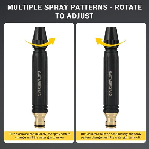 2026 Home High-Pressure Car Wash Water Gun with Booster Nozzle, Home High-Pressure Car Wash Water Gun with Booster Nozzle, for Watering Plants and Vegetables, and Car Washing -2Pcs in Kuwait