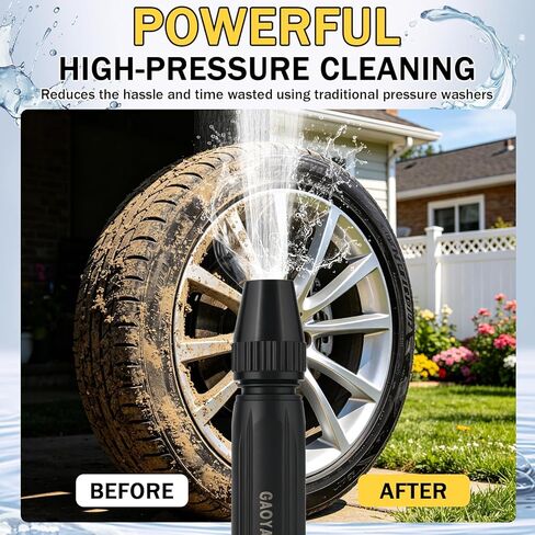 2026 Home High-Pressure Car Wash Water Gun with Booster Nozzle, Home High-Pressure Car Wash Water Gun with Booster Nozzle, for Watering Plants and Vegetables, and Car Washing -2Pcs in Kuwait