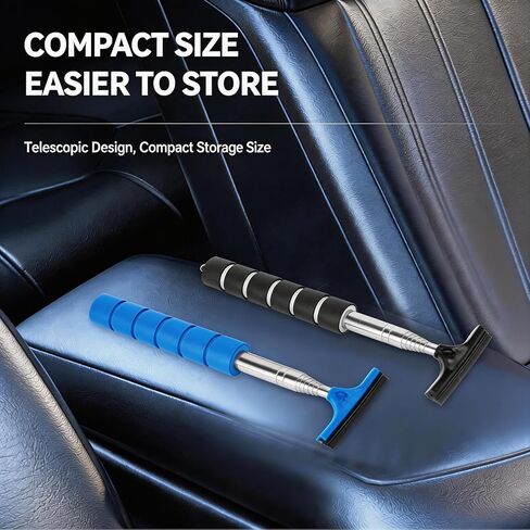 4 Pack Car Rearview Mirror Squeegee, Retractable Side Mirror Wiper for Rainy Foggy Weather, Portable Car Glass Wiper, Bathroom Kitchen Window Squeegee, Universal Car Accessories in Kuwait