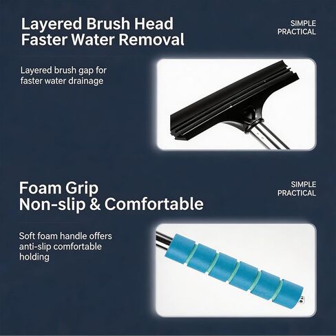 4 Pack Car Rearview Mirror Squeegee, Retractable Side Mirror Wiper for Rainy Foggy Weather, Portable Car Glass Wiper, Bathroom Kitchen Window Squeegee, Universal Car Accessories in Kuwait