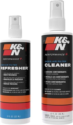 K&N Cabin Filter Cleaning Kit: Spray Bottle Filter Cleaner and Refresher Kit; Restores Cabin Air Filter Performance; Service Kit-99-6000 in Kuwait