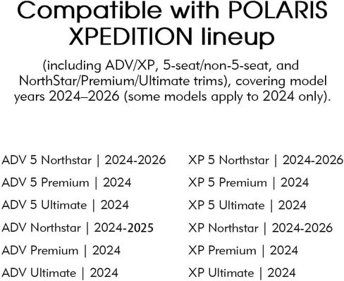 غطاء واقي لمجموعة درع مكثف Polaris Xpedition A/C، حماية الصخور المغطاة بالمسحوق، مصمم للموديلات المجهزة بـ Polaris Xpedition A/C (2024-2025) in Kuwait