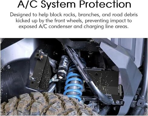 غطاء واقي لمجموعة درع مكثف Polaris Xpedition A/C، حماية الصخور المغطاة بالمسحوق، مصمم للموديلات المجهزة بـ Polaris Xpedition A/C (2024-2025) in Kuwait