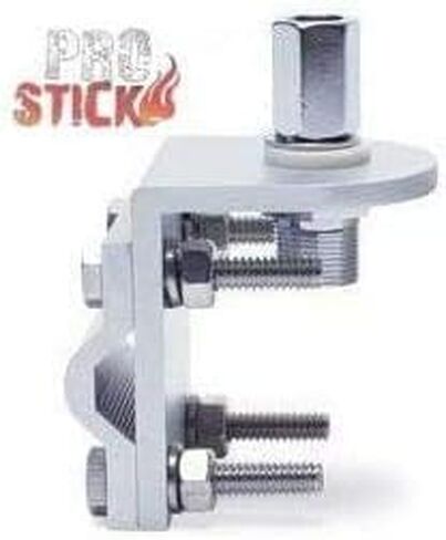 حامل مرآة راديو Prostick Single Groove CB مع مسمار SO-239 - دعامة تثبيت هوائي شديدة التحمل لشبه الشاحنات، وجيب، وATV، وUTV in Kuwait