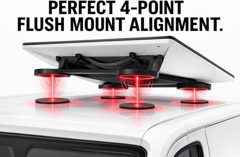 لوحات قاعدة مغناطيسية مقاس 3 بوصات لـ Starlink Mini وقضبان إضاءة LED وهوائيات بدون مثقاب للشاحنات وأجهزة UTV والقوارب - أقراص تثبيت معدنية شديدة التحمل مع لاصق 3M VHB in Kuwait