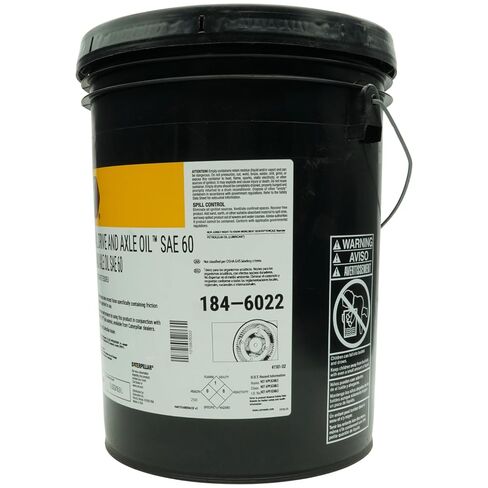 CAT 184-6022 زيت المحرك النهائي وزيت المحور، سطل SAE سعة 60-5 جالون in Kuwait
