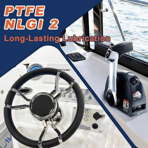 شحم بحري BTAS 2-4-C مع أنبوب PTFE 8 أونصة، شحم محمل العجلة من الدرجة البحرية، مقطورة قارب NLGI 2 زيت تشحيم ليثيوم in Kuwait