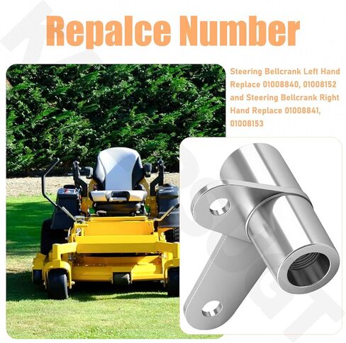 01008840 يسار و01008841 كرنك توجيه يمين متوافق مع Cub Cadet Z-Force 15، Z Force 18، Z Force 42، Z Force 44، Z Force 48، Z Force 50 Zero-Turn جزازة العشب in Kuwait