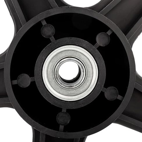 Camco Rhino Replacement Rear Wheels for RV Tote Tank, 12 Inch No-Flat Wheels with Bearings, Fits 1/2 Inch Shaft, 220 Lb Rating, Black, Set of 2 in Kuwait