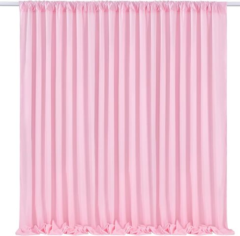 Black Backdrop Curtains 2 Panels 5ft x 10ft Polyester Photo Backdrop Drapes for Wedding Party Stage Birthday Decorations in Saudi Arabia