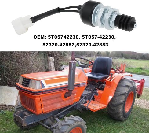 مفتاح أمان الجرار 5T05742230 متوافق مع كوبوتا B1700 B21 B2100 B2301 B2320 B2400 B2410، 52320-42882 in Kuwait