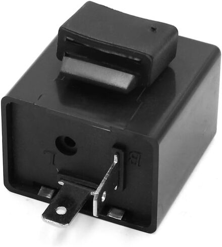Uxcell 6-12V 2 Pin Beeper Flasher Relay لمؤشر ضوء إشارة الانعطاف للدراجات النارية in Kuwait