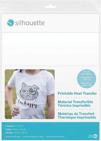 Silhouette Heat-Print-LT Printable Heat Transfer Material for Light Fabrics in Saudi Arabia