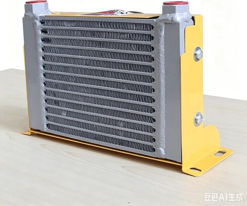 مبرد الزيت الهيدروليكي BisonTek12V DC AH1012T، 40 لتر/دقيقة (10.5 GPM) مبادل حراري مبرد بالهواء من الألومنيوم لمقسم السجل والجرارات والآلات المتنقلة in Kuwait