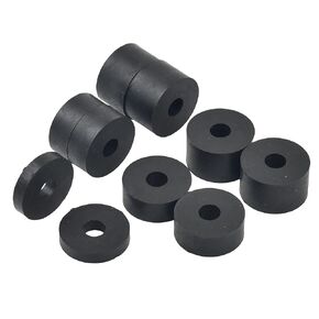 Medium Soft Rubber Spacers (M8) 8mm-0.32" Hole, Diameter 1.02" Depths 0.59" 0.39" 0.20"
