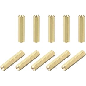uxcell M2.5x20mm Female-Female Hex Brass PCB Motherboard Spacer Standoff for FPV Drone Quadcopter, Computer & Circuit Board 50pcs