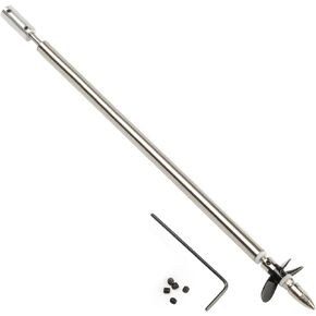 Bettomshin Drive Shaft w Propeller and Universal Joint for RC Boat, 9-13/16"(L250mm) Shaft, 7-7/8"(L200mm) Sleeve, 1-7/16"(D36mm) Propeller, Fit for 3/16"(4mm) Motor Shaft