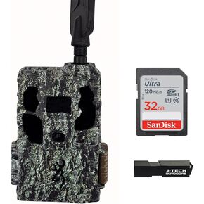 Browning Defender Pro Scout Max HD Trail Game Camera Bundle Includes 32GB Memory Card and J-TECH Card Reader (24MP) | BTCPSMHD