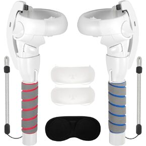 4 in 1 Gorilla Tag Long Arm Grips for Meta Quest 2 and Controller Accessories, Handle Sticks Extenders for Quest 2 Beat Saber and Supernatural, Enhance VR Gaming Experience