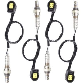 4x Oxygen Sensor 1 & 2 for 2005 2006 2007 2008 2009 2010 Chrysler Sebring 2.7L 3.5L Upstream + Downstream Upper Lower