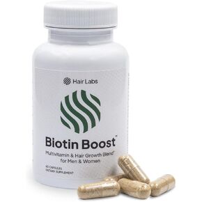 مكمل البيوتين لتعزيز نمو الشعر، 60 قيراط | فيتامينات تساقط الشعر للنساء والرجال | كبسولات بيوتين 5000 ميكروجرام مع أشواغاندا والكيراتين وعشب ذيل الحصان والمزيد | تقوية وتحفيز إعادة نمو الشعر in Kuwait