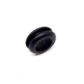 Pkg of 24 - Black SBR Rubber Push-in Grommet - Inner Diameter 3/8", Outer Diameter 5/8", Fits Panel Hole 7/16", Fits Panel Thickness 3/32"