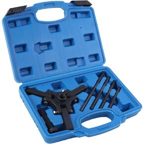6PCS Harmonic Balancer Puller Set Jaw Puller for Harmonic Damper and Balancers Compatible for Chevy Chevrolet Chrysler GM Mitsubishi Vehicles Include 4 Forcing rods