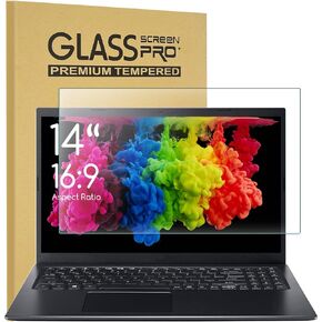14" Laptop Screen Protector Tempered Glass for HP/Dell/Lenovo/Asus/Acer/Samsung/Sony/MSI/LG/Razer Blade 14 inch Laptop(Display 16:9),Bubble Free & Anti Fingerprint & Automatic Adsorption