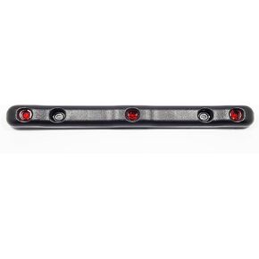 Fully Submersible TecNiq Heavy Duty Identification Bar - 3 Red LEDs w/ Rugged Black Body - Made in USA (Over 80")
