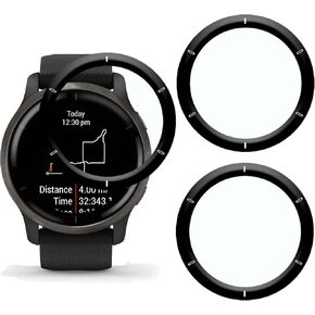 [3 عبوات] واقي شاشة متوافق مع Garmin Venu 2، أقصى تغطية، مضاد للخدش، خالي من الفقاعات، منحني ثلاثي الأبعاد، واقي شاشة مرن عالي الدقة لجهاز Garmin Venu 2 in Kuwait