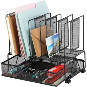 Mr. Pen- Mesh Desk Organizer with Drawer, Office Desk Organizers and Accessories, Desktop & Desk File Organizer