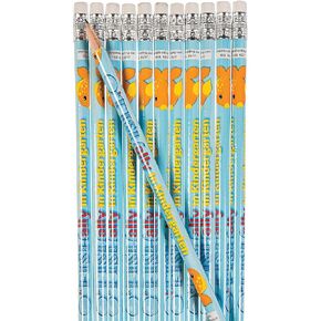 Fun Express Kindergarten Pencils - 24 Pieces - Educational And Learning Activities For Kids
