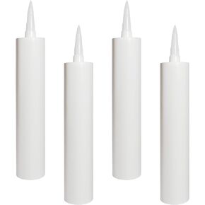 Red Devil 1029 900ML Empty Caulk Tube, 30 oz. Reusable Plastic Caulking Cartridge, 4 Pack