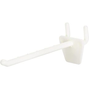 MECCANIXITY Plastic Pegboard Hooks 2 Inch Fits 1/4 Inch Holes Pegboards for Store Garage Office, Pack of 20