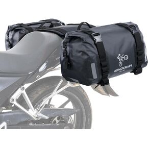 Motorcycle Saddle Bag 70L (35L*2) Motorcycle Equipment Cycling Rear Seat Bag (Black)