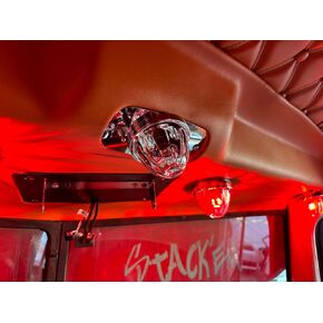 Peterbilt 386, 388, 389 Dash Overhead Stainless Steel Dome Light Plate