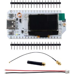 868MHz 915MHz WiFi LoRa 32 V3 Module Development Board Type-C SX1262 Integrated WiFi Bluetooth - ESP32 0.96 inch OLED Display 8MB Flash IOT Lora Dev-Board + Antenna U.FL IPEX to SMA 915MHz