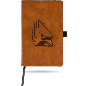 Rico Industries NCAA Ball State Cardinals Brown Laser Engraved Small Notepad Jounral/Notepad 8.25" x 5.25"- Office Accessory