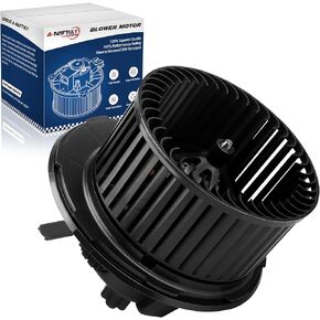 AC Blower Motor with Fan Cage Replacement Fits for Volkswagen VW Jetta GTI Golf Eos Tiguan CC Rabbit Passat, 2006-2013 Audi A3, HVAC Heater Blower Motor, Replace# 700182, 1K1-819-015