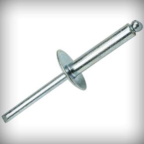New Lot of 25 Pcs Large Flange Pop Rivets 3/16" x 1"All Steel (6-16) Dome Head Set #Lig-0373NG Warranity by Pr-Mch