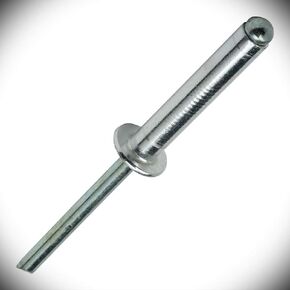 Pop Rivets 5/32 x 3/4" Size Aluminum Body Steel Mandrel Dome Head Blind Set of 100