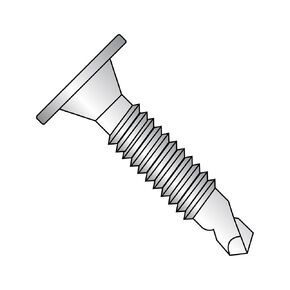 Small Parts 1024KWAFM188 18-8 Stainless Steel Self-Drilling Screw, Plain Finish, Wafer Head, Phillips Drive, #3 Drill Point, #10-24 Thread Size, 1-1/2" Length (Pack of 10)