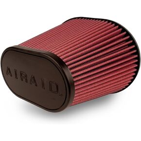 Airaid 722-479 Universal Clamp-On Air Filter: Oval Tapered; 6 in (152 mm) Flange ID; 7 in (178 mm) Height; 9 in x 7.25 in (229 mm x 184 mm) Base; 6.25 in x 3.75 in (159 mm x95 mm) Top