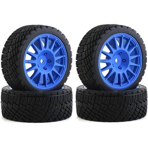 4 قطع 1/10 RC إطارات 67 مم RC على الطريق إطارات من البلاستيك الصلب حافة عجلة 12 مم سداسية مناسبة لسيارة 1/10 RC على الطريق TRAXXAS Tamiya TT01 TT02 XV01 Kyosho HSP HPI