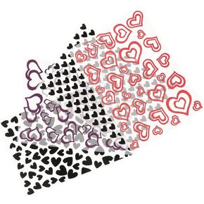 Ciieeo 4pcs Embossing Folders Plastic Embossing Folders Template Valentines Day DIY Craft Paper Card Template Molds for Making Paper Cards Photo Album Wedding Decor