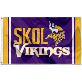 Minnesota Vikings Skol 3x5 Outdoor Pole Flag
