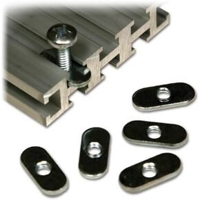 1/4-20 Oval Nuts - Zinc Plated Package of 10