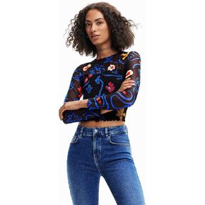 Desigual Women's Woman Knit T-Shirt Long Sleeve