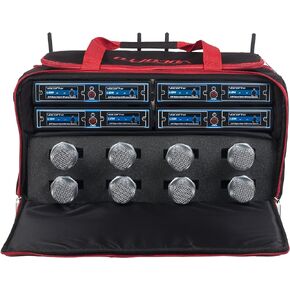 VOCOPRO UDH-CHOIR-8-MIB Eight Channel Wireless Handheld Microphone System In A Bag