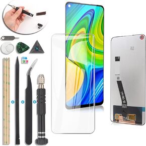 YWLRONG Display for Xiaomi Redmi Note 9 Screen Replacement LCD Touch Screen Digitizer Assembly for Xiaomi Redmi 10X 4G LCD with Tools